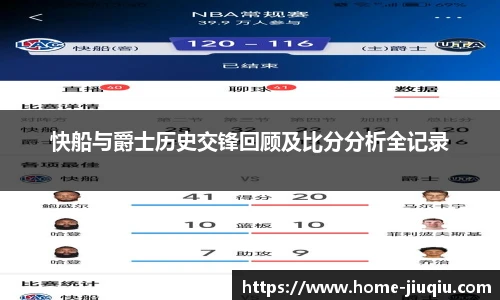 快船与爵士历史交锋回顾及比分分析全记录